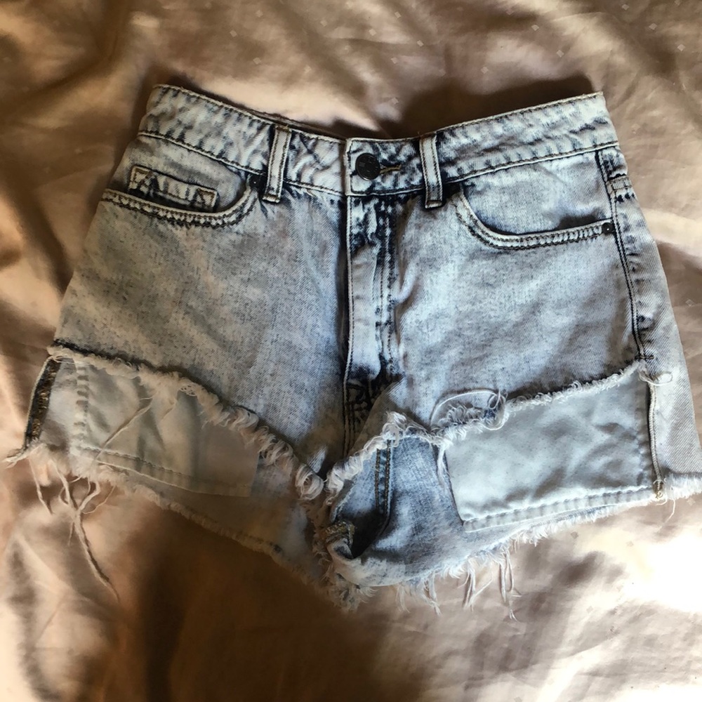 High rise Denim shorts